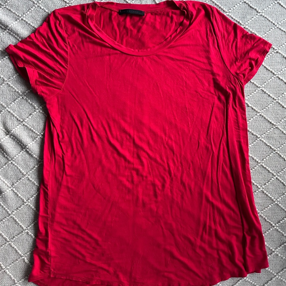 Chris & Carol Vibrant Red Short Sleeve Tee